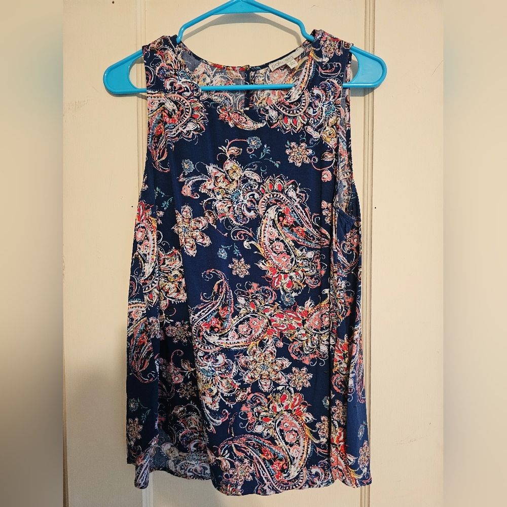 Floral Paisley Sleeveless Dress